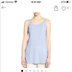 Eileen Fisher Stretch Silk Jersey long tank